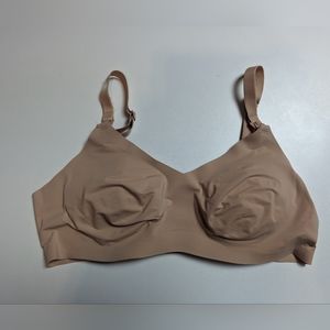Knix Padded V Neck Nursing Bra Nude 4
